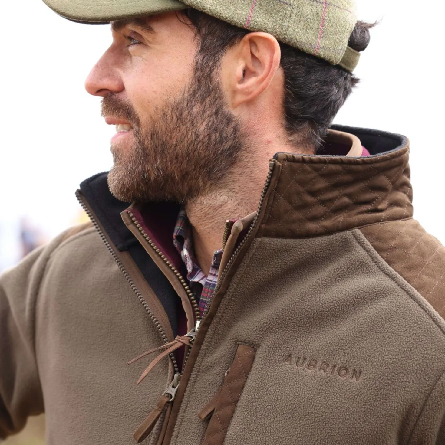 Aubrion by Shires Vest Heritage Fleece Donker Olijf