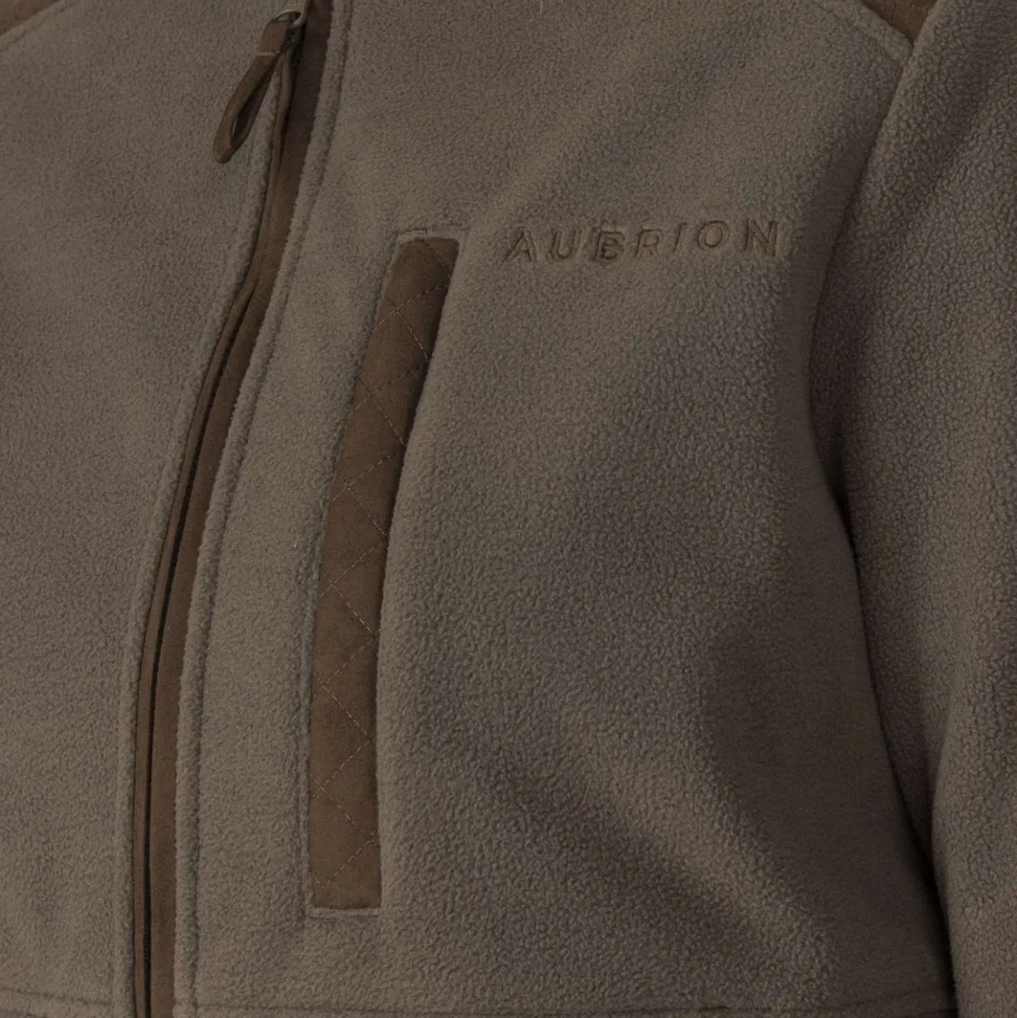 Aubrion by Shires Vest Heritage Fleece Donker Olijf