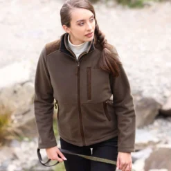 Aubrion by Shires Vest Heritage Fleece Donker Olijf
