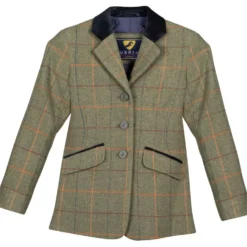 Aubrion by Shires Wedstrijdjasje Saratoga Kinderen Rood/Geel/Blauw Check
