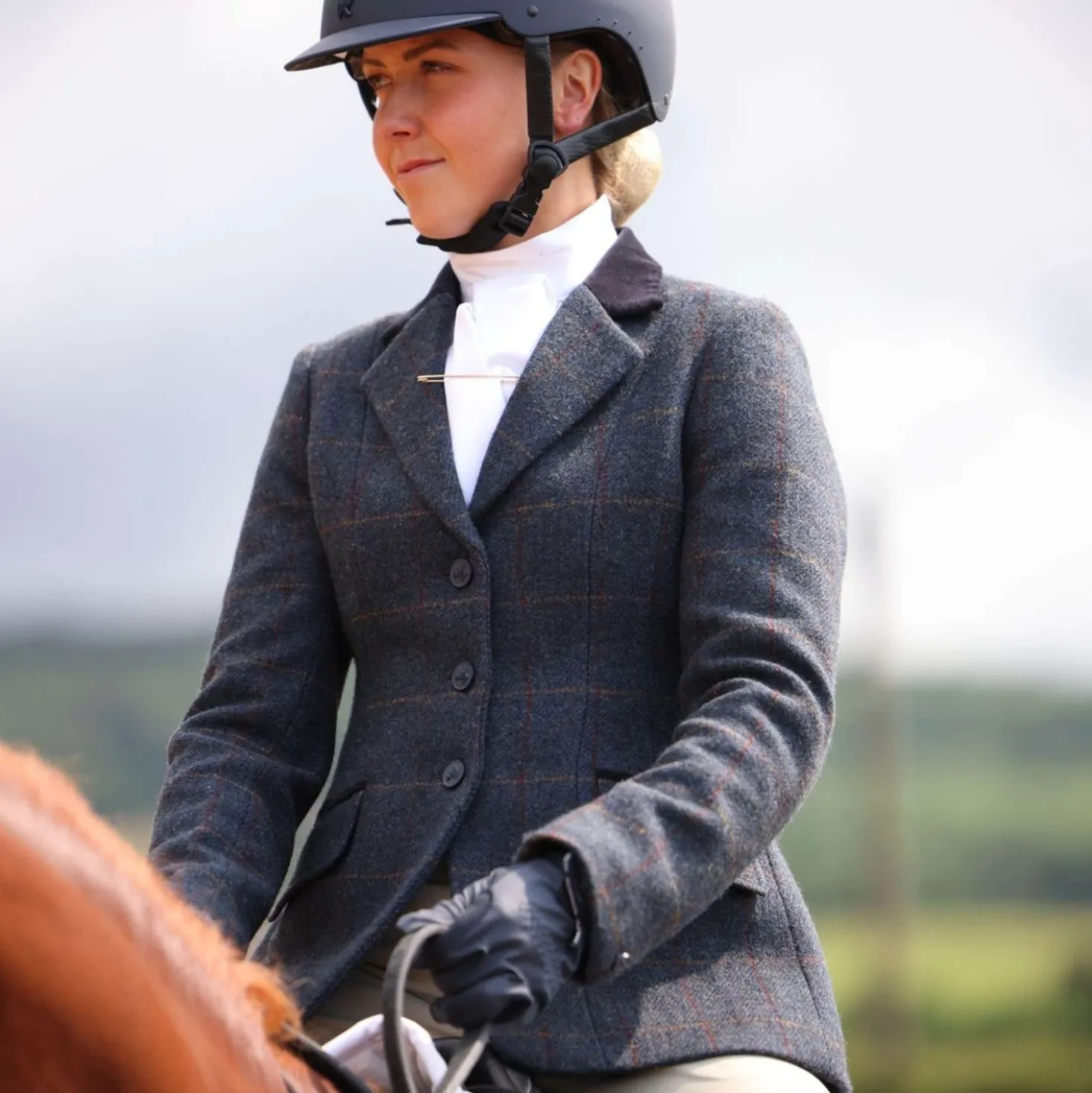 Aubrion by Shires Wedstrijdjasje Saratoga Juniper Navy Check