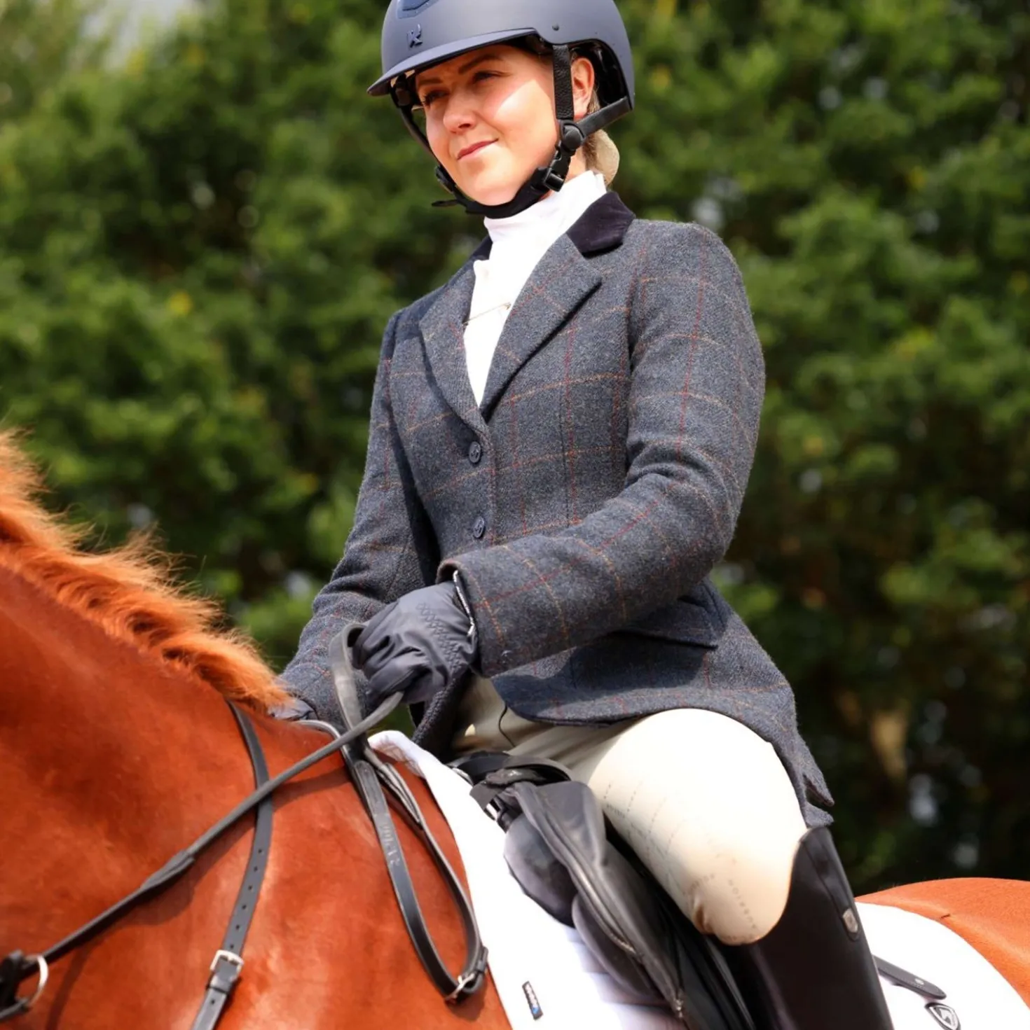 Aubrion by Shires Wedstrijdjasje Saratoga Juniper Navy Check