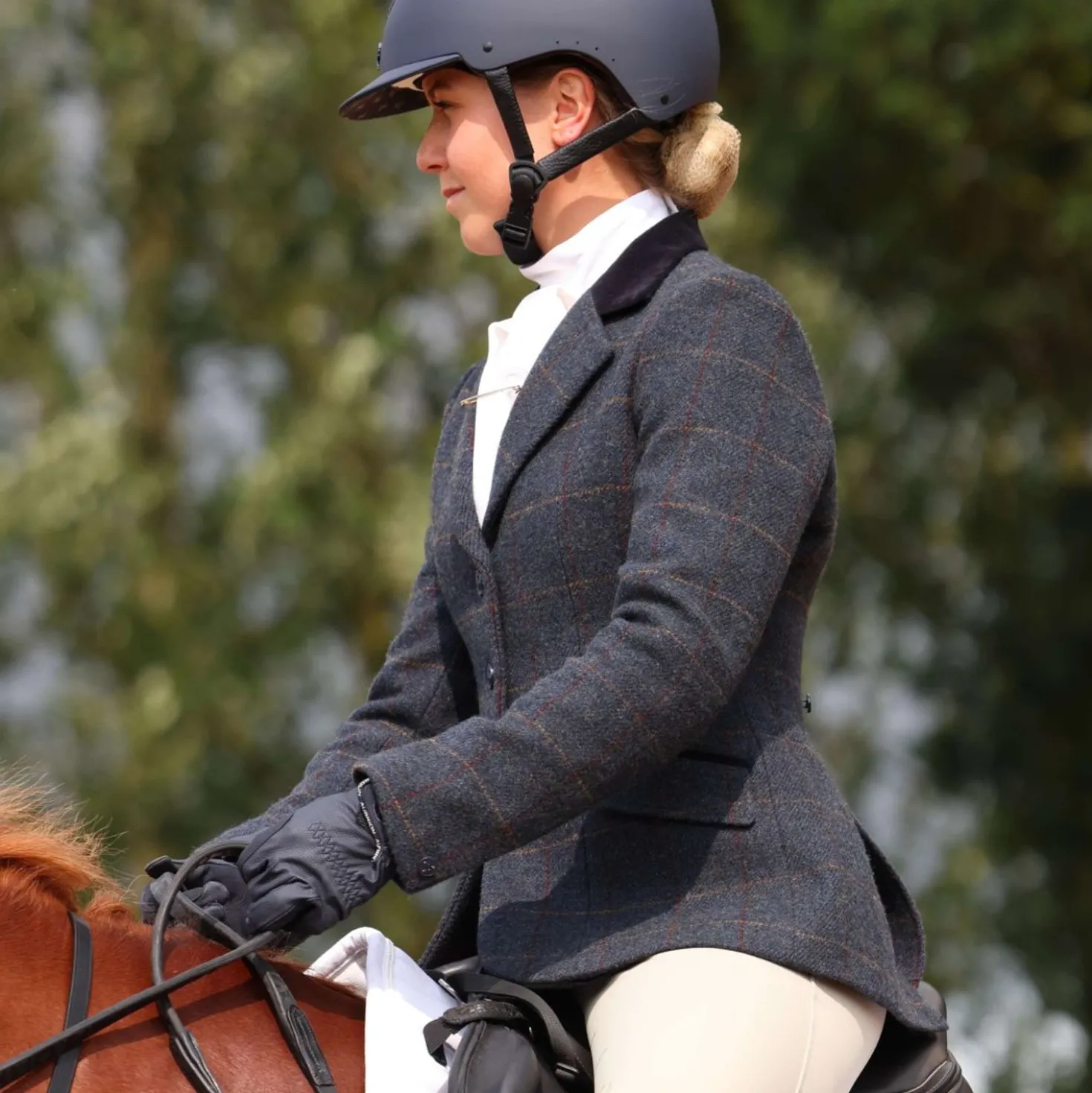 Aubrion by Shires Wedstrijdjasje Saratoga Juniper Navy Check