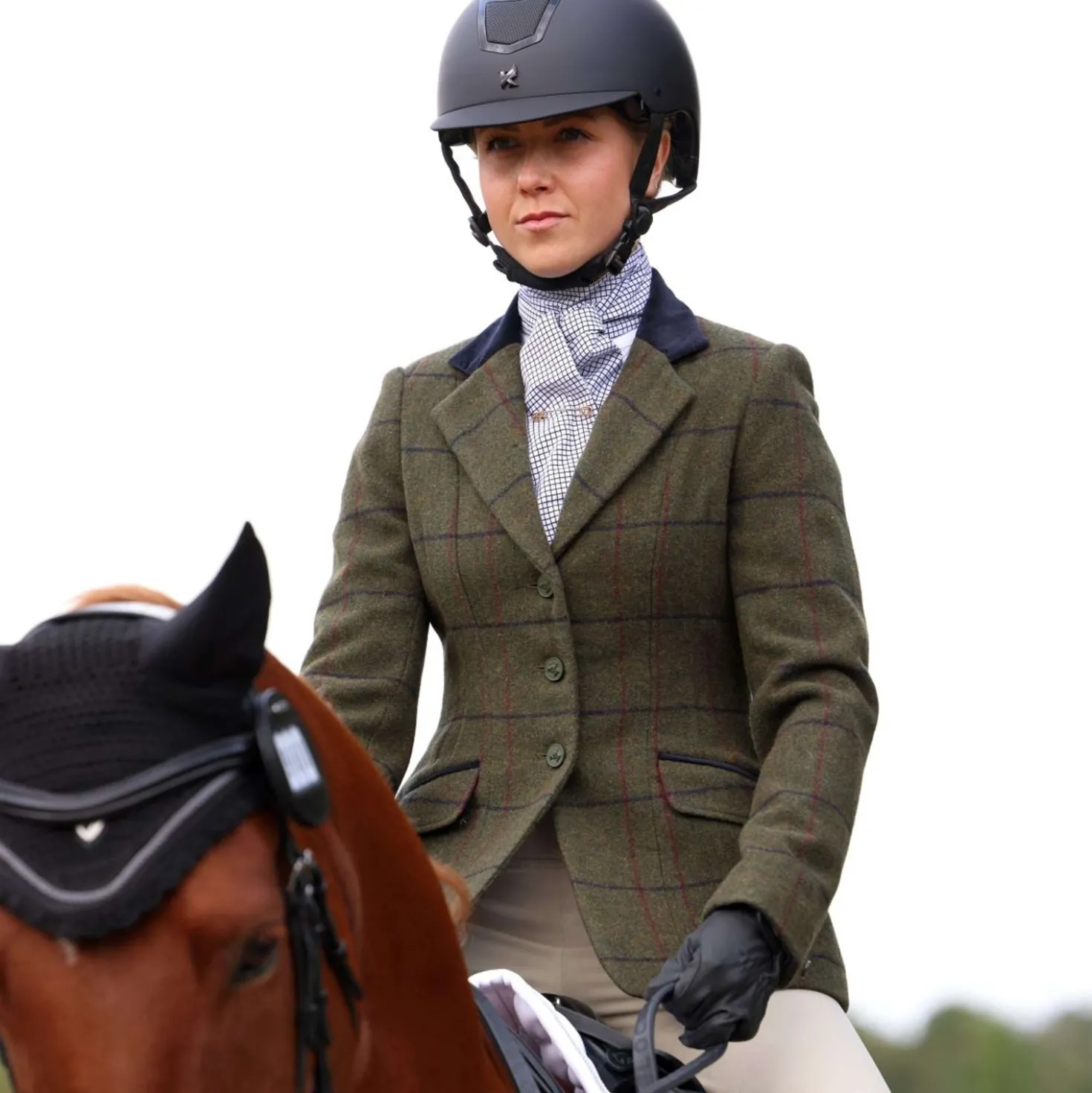 Aubrion by Shires Wedstrijdjasje Saratoga Spruce Groen Check