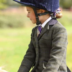 Aubrion by Shires Wedstrijdjasje Saratoga Kinderen Donker Groen Check