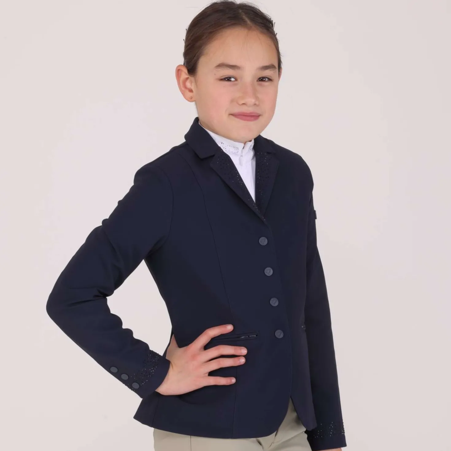 Aubrion by Shires Wedstrijdjasje Optima GX Kinderen Navy