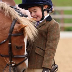Aubrion by Shires Wedstrijdjasje Saratoga Kinderen Roest Check