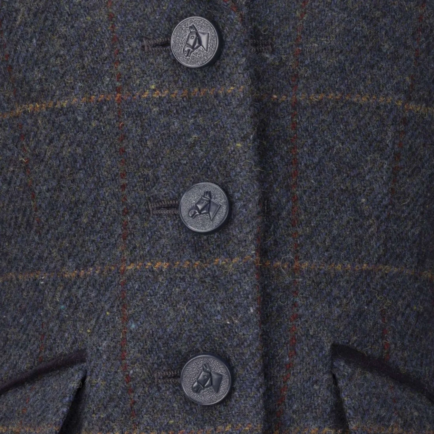 Aubrion by Shires Wedstrijdjasje Saratoga Kinderen Juniper Navy Check