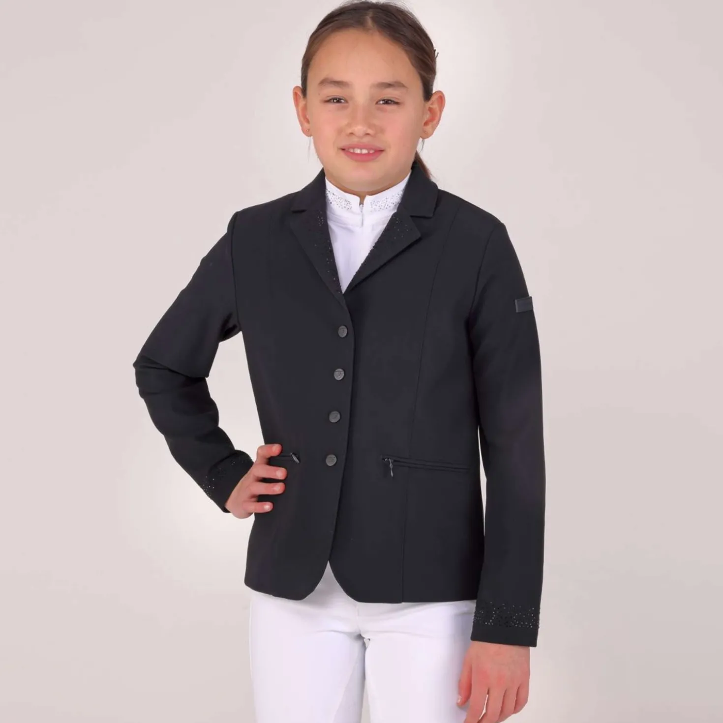 Aubrion by Shires Wedstrijdjasje Optima GX Kinderen Zwart