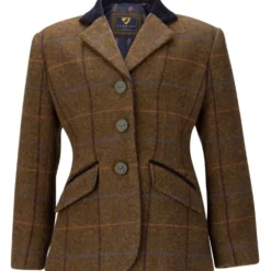 Aubrion by Shires Wedstrijdjasje Saratoga Kinderen Oak Brown Check