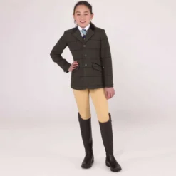 Aubrion by Shires Wedstrijdjasje Saratoga Kinderen Oak Brown Check