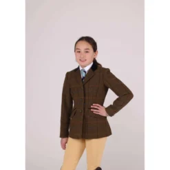 Aubrion by Shires Wedstrijdjasje Saratoga Kinderen Oak Brown Check
