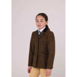 Aubrion by Shires Wedstrijdjasje Saratoga Kinderen Oak Brown Check