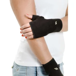 Back on Track Fleece Rijhandschoenen zonder Vingers Zwart