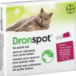 Bayer Dronspot Grote Kat 96 mg/24 mg >5 - 8 kg
