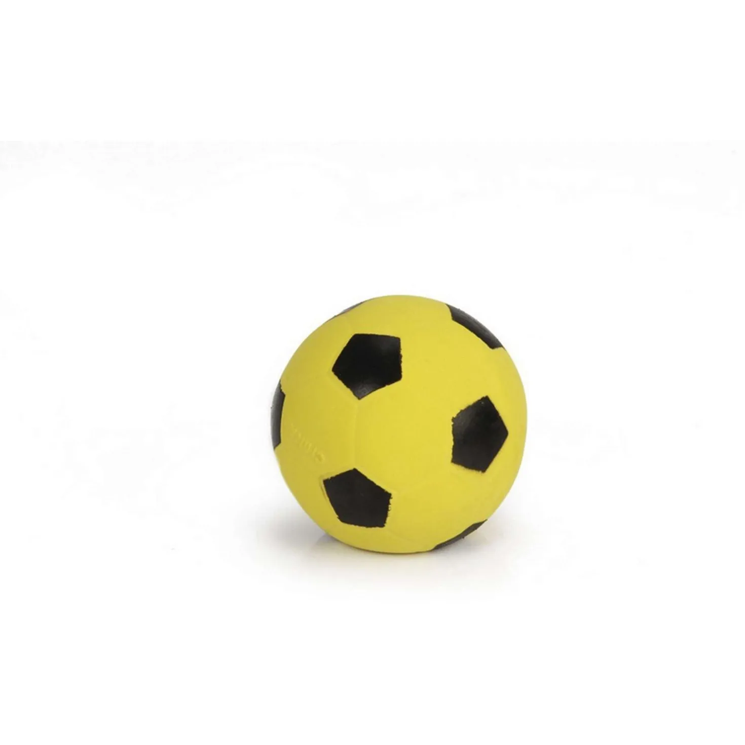 Beeztees Latex Voetbal Zwart/Geel