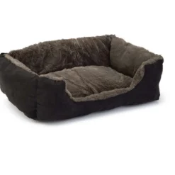 Beeztees Pluche Ligbed Baboo Kat Taupe Zwart