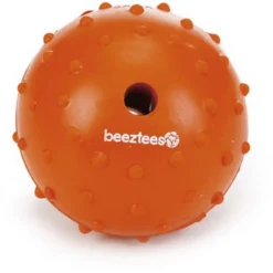 Beeztees Rubber Bal + Bel Massief Oranje
