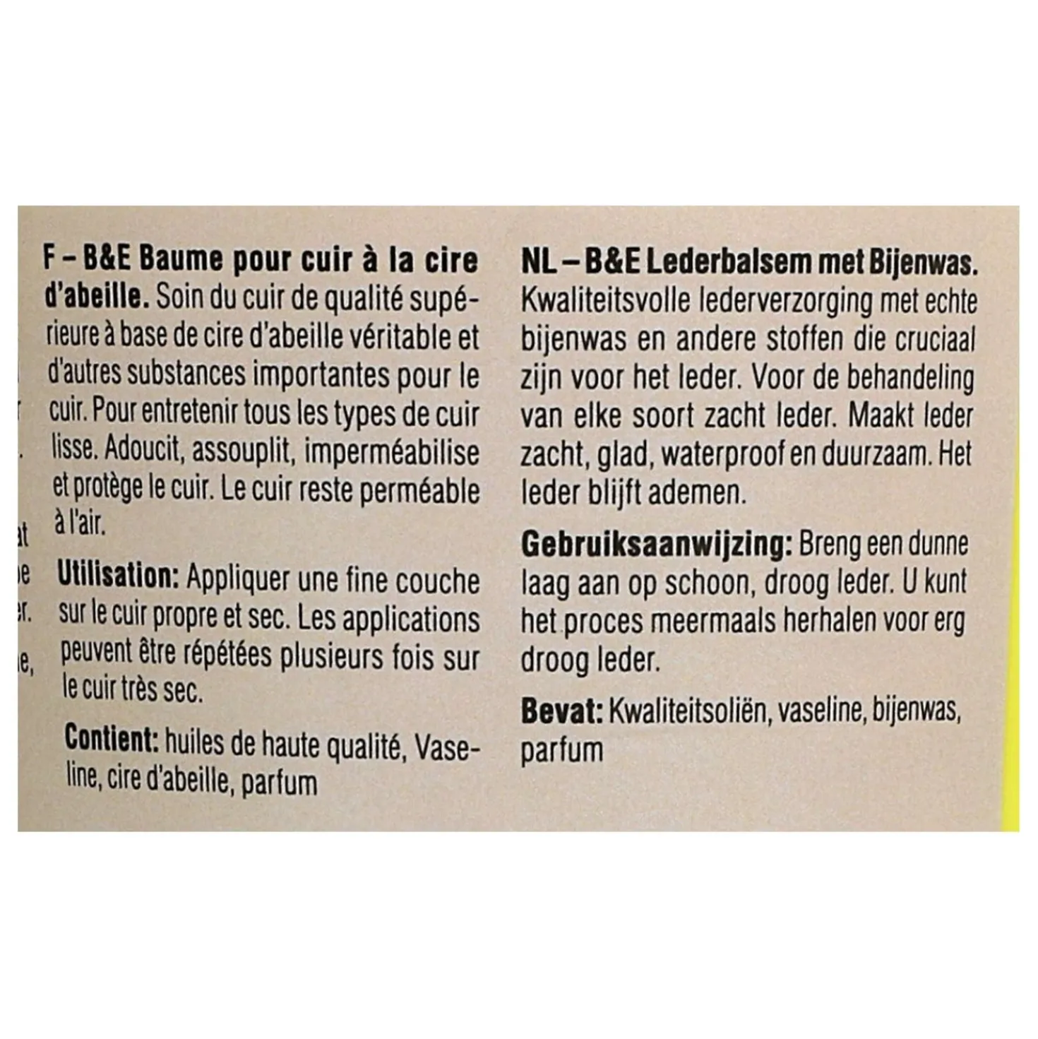 Bense & Eicke Bijenwas Lederbalsem