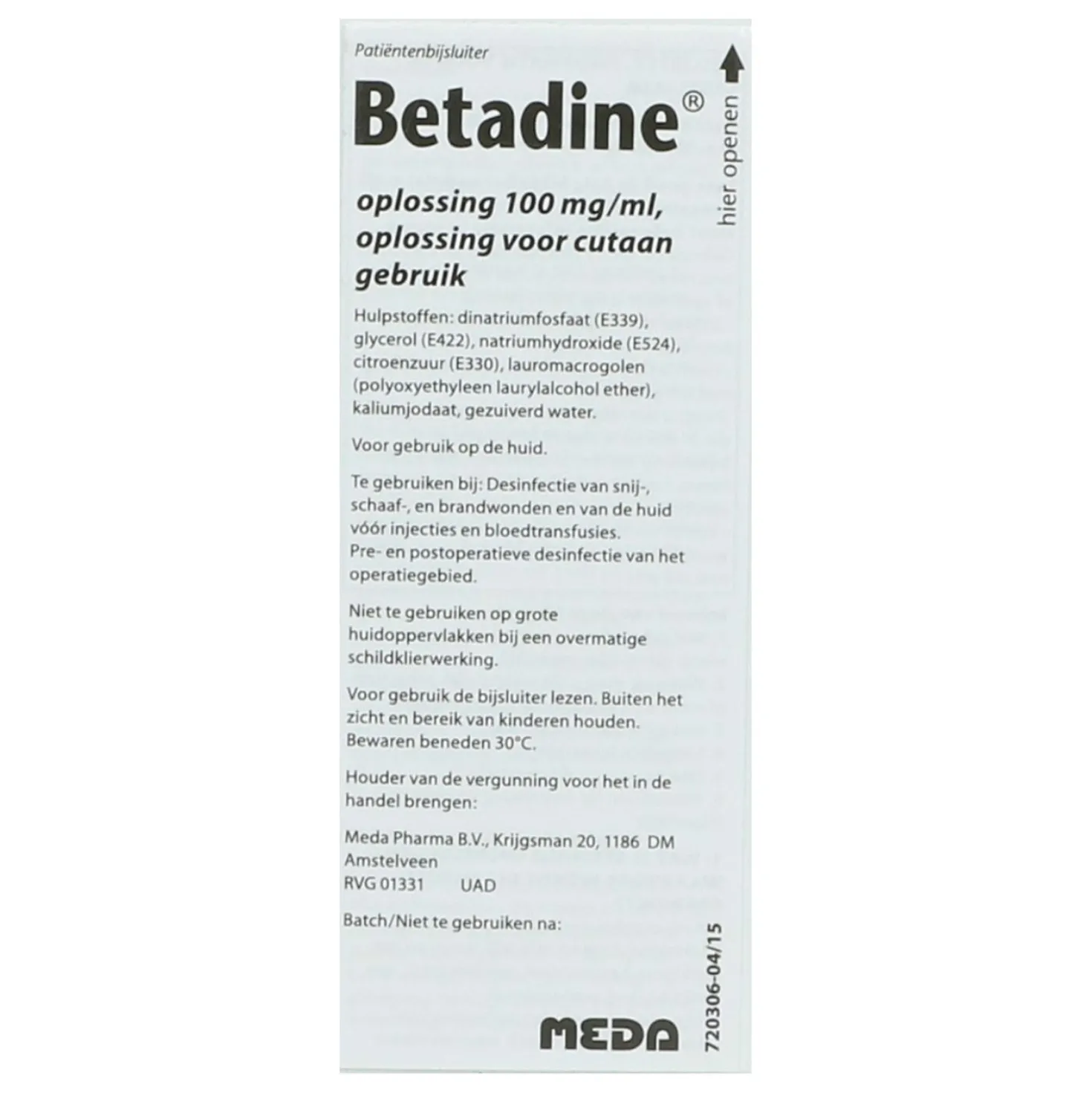 Betadine Oplossing