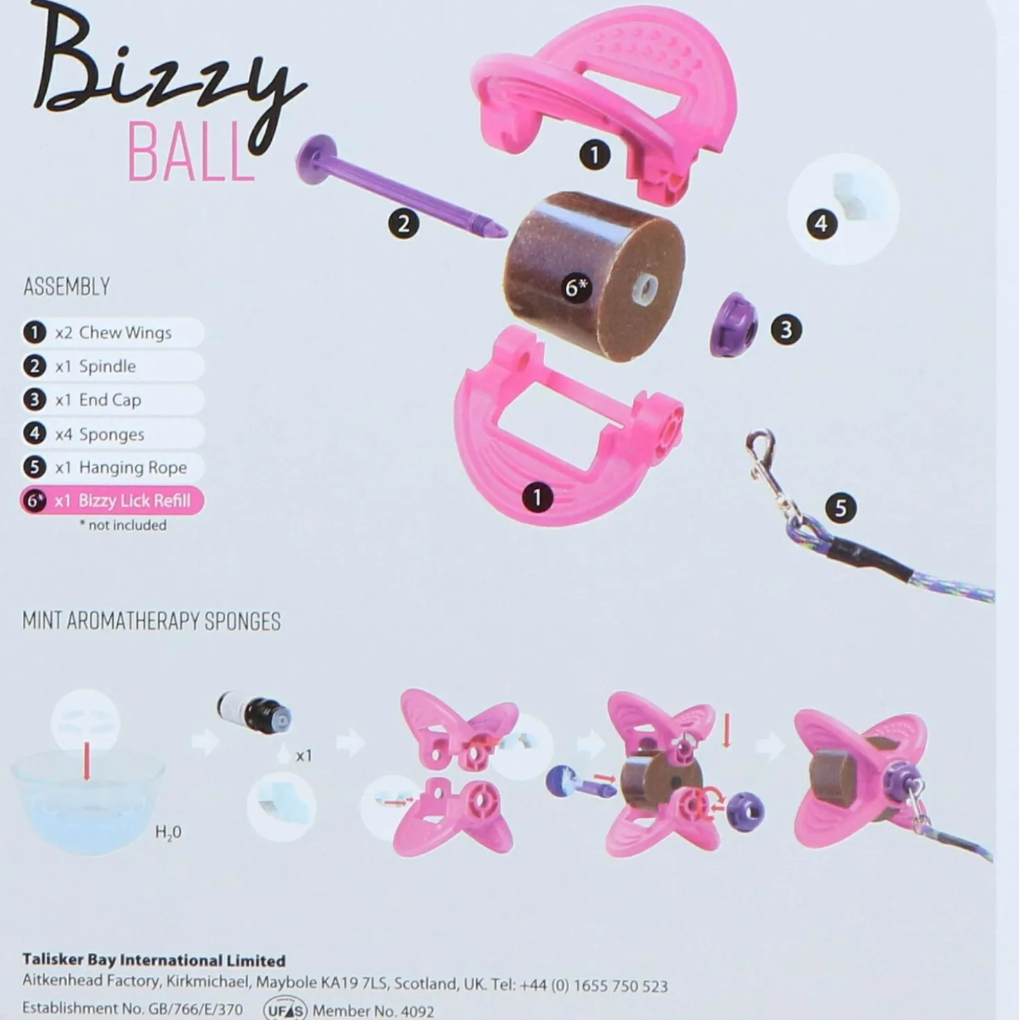 Bizzy Multifunctionele Speelbal Aqua