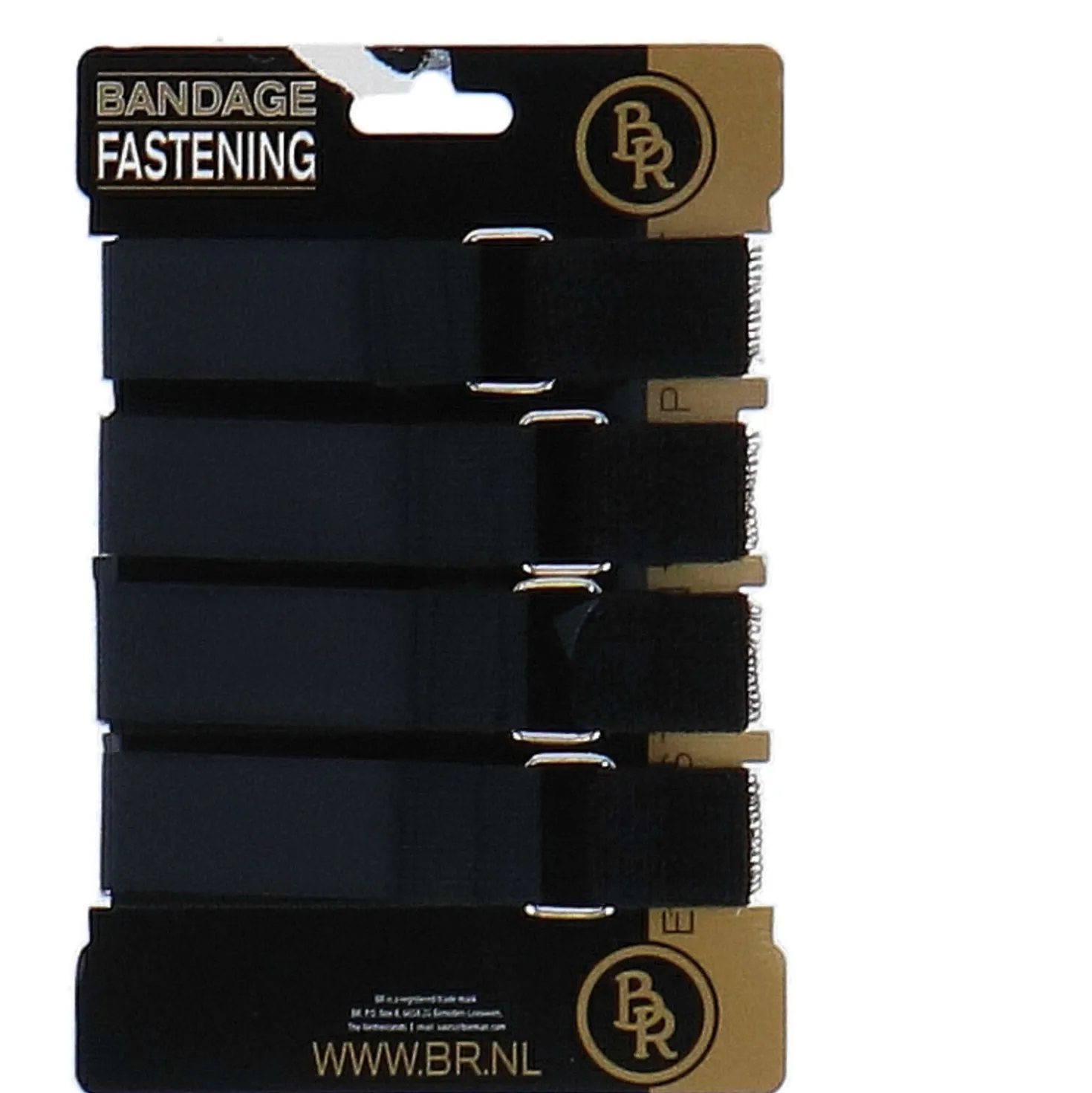 BR Bandagesluitingen 4 Stuks Zwart