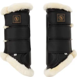 BR Beenbeschermer Majestic Sheepskin Zwart