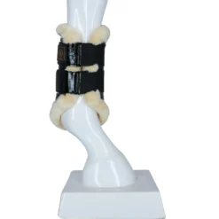 BR Beenbeschermers Majestic Lacquer Sheepskin Zwart
