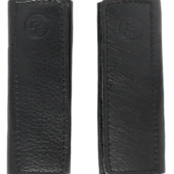 BR Beugelriemhoesjes Zacht Leer met Klittenband Zwart