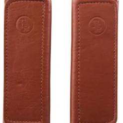 BR Beugelriemhoesjes Zacht Leer met Klittenband Tobacco