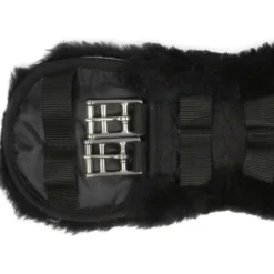BR Dressuursingel Anatomisch Sheepskin Zwart