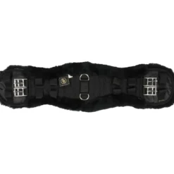 BR Dressuursingel Anatomisch Sheepskin Zwart