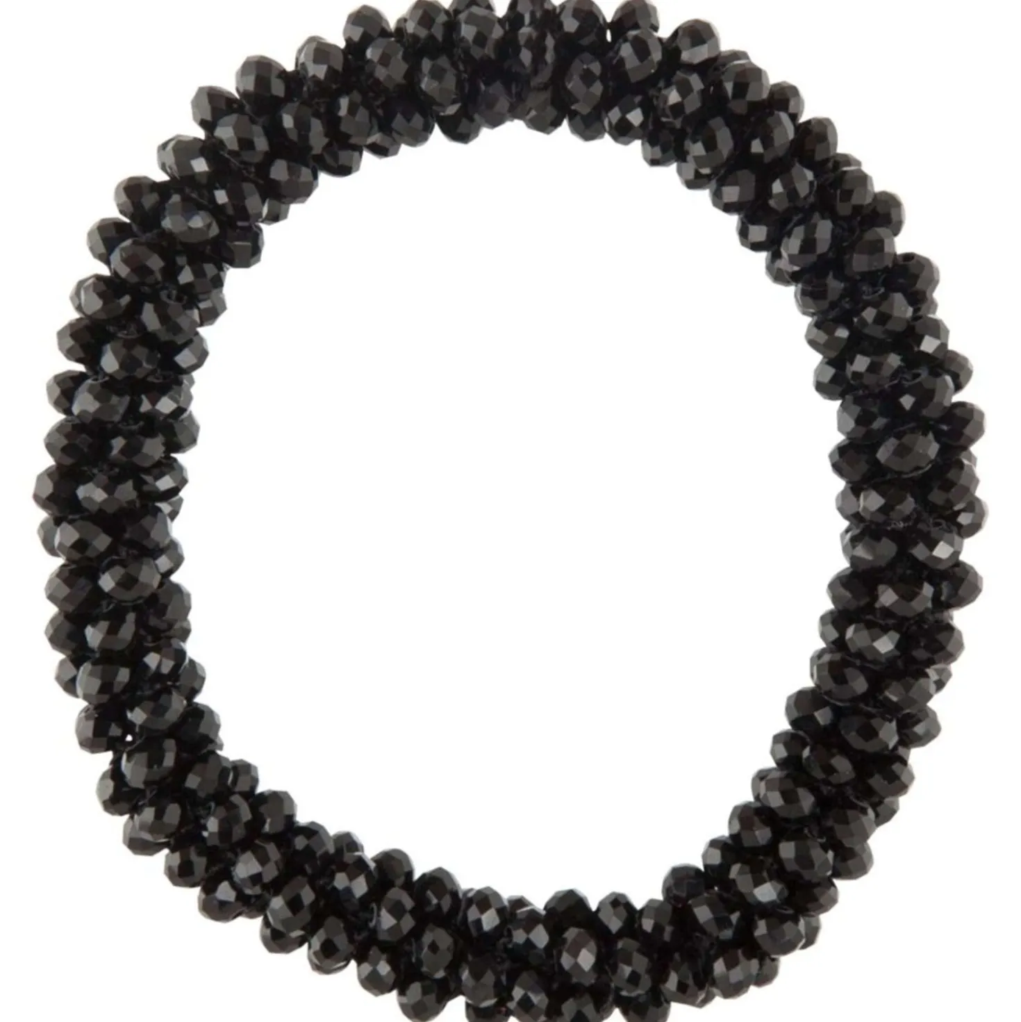 BR Haarelastiek Kiki Crystal Zwart