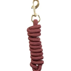 BR Halstertouw Musketonhaak Messing Maroon