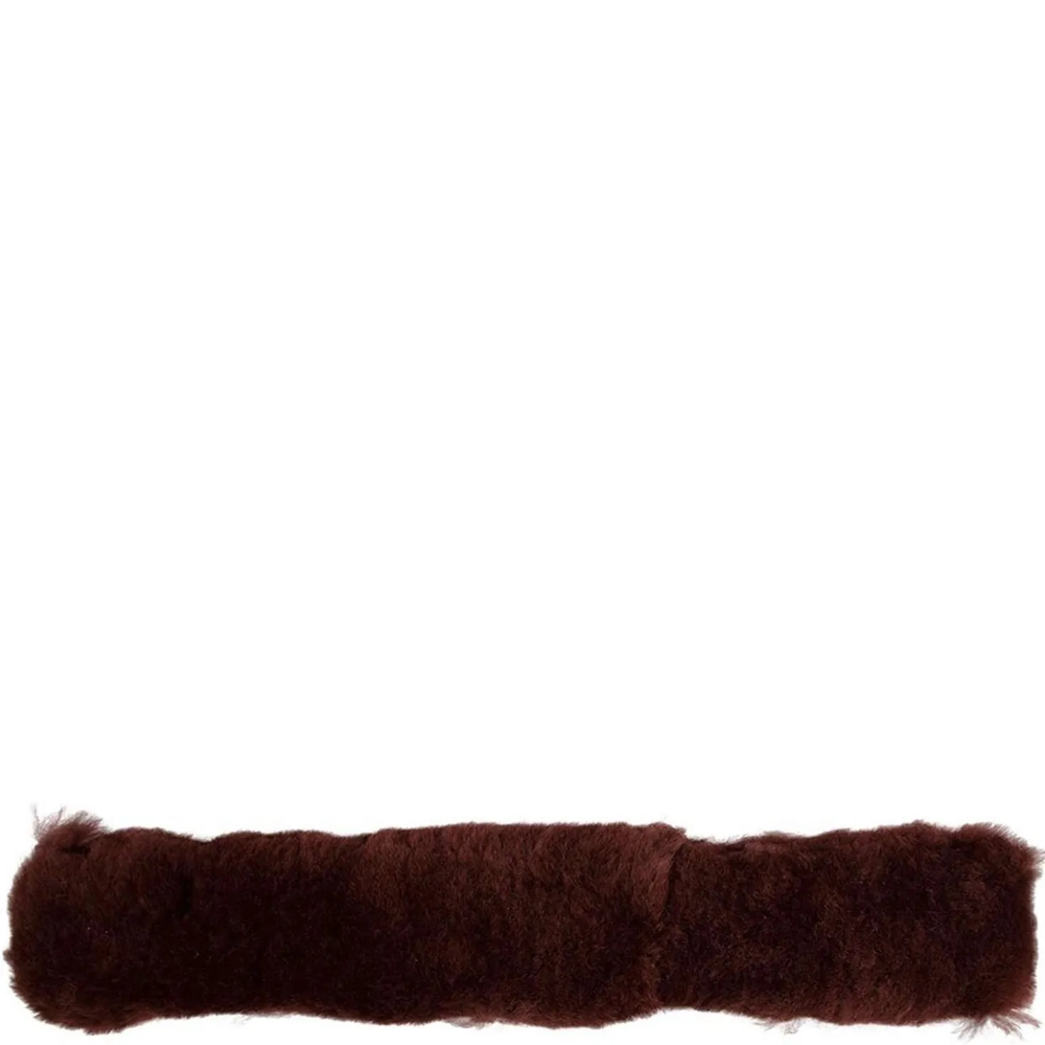 BR Hoofdriembeschermer Schapenvacht 32cm Bruin