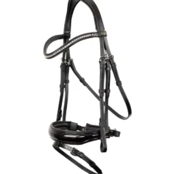 BR Hoofdstel Ipswitch Zwart/Zilver