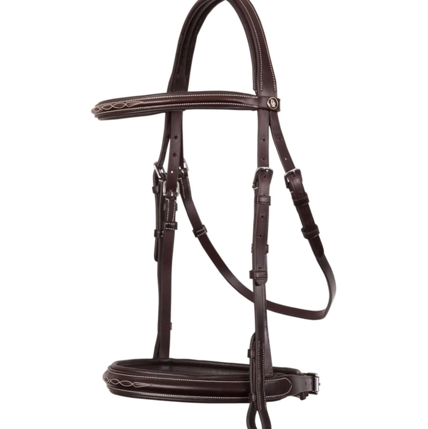 BR Hoofdstel Oxford Hunter Fancy Bruin/Zilver