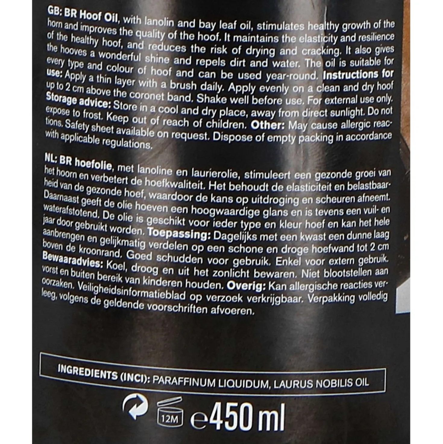 BR Hoof Oil met Kwast