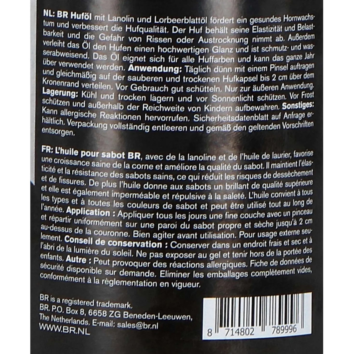 BR Hoof Oil met Kwast