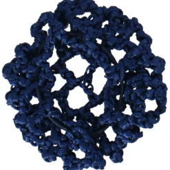 BR Knotnet met Grote Masen en Diamantstenen Blauw