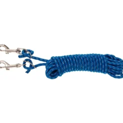BR Longeerbijzettouw met Musketons Blauw