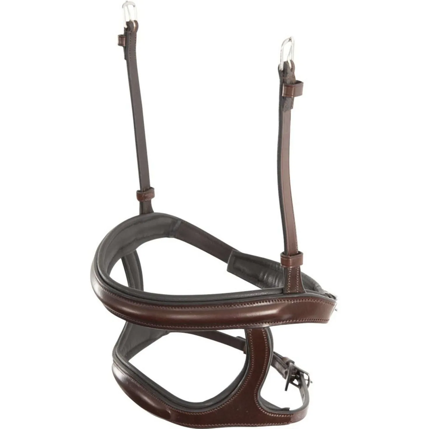 BR Neusriem dubbel gecombineerd Oak/Zilver