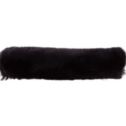 BR Neusriemhoes Schapenvacht met Klittenband 28cm Zwart