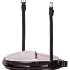 BR Neusriem Stang/Trens Lak Breed Rond Zwart/Wit