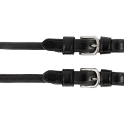 BR Pelhamriemen/Pelham Straps Horwich Zwart/Zilver