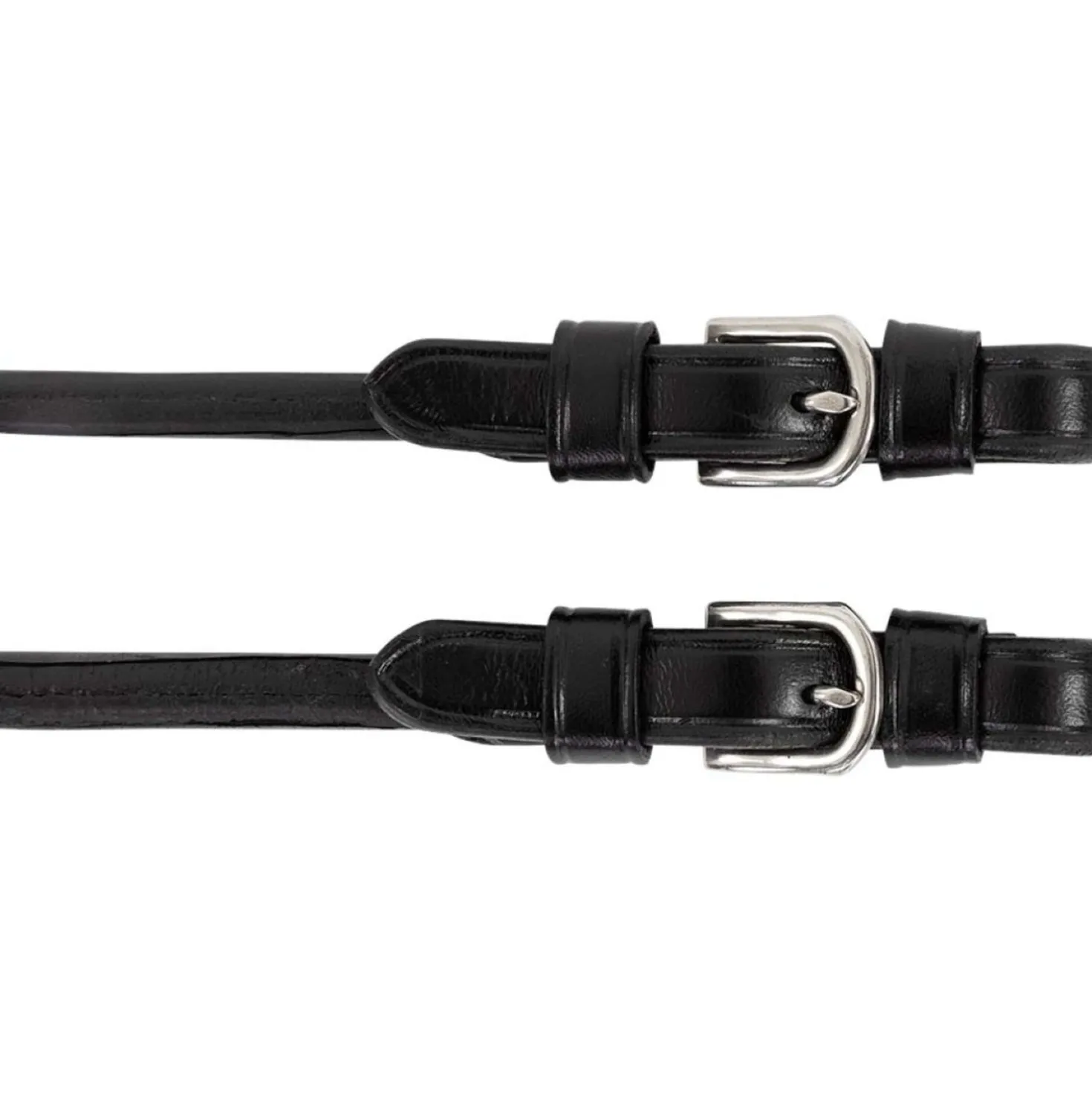BR Pelhamriemen/Pelham Straps Horwich Zwart/Zilver