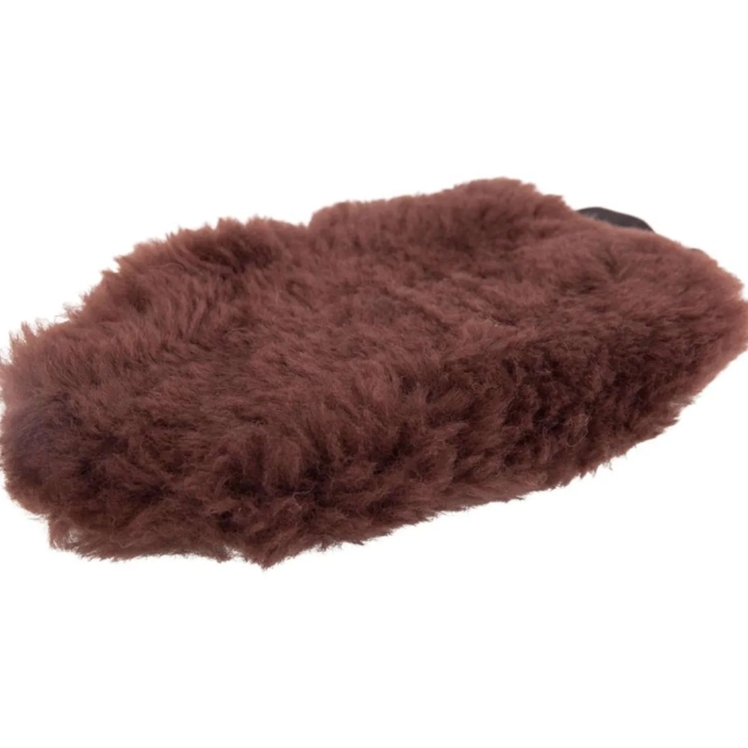 BR Poetshandschoen Schapenvacht Enkelzijdig Bruin