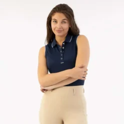 BR Polo Shirt Kiki Mouwloos Pageant Blue