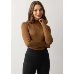 BR Shirt Lieke Dames Cognac Ochre