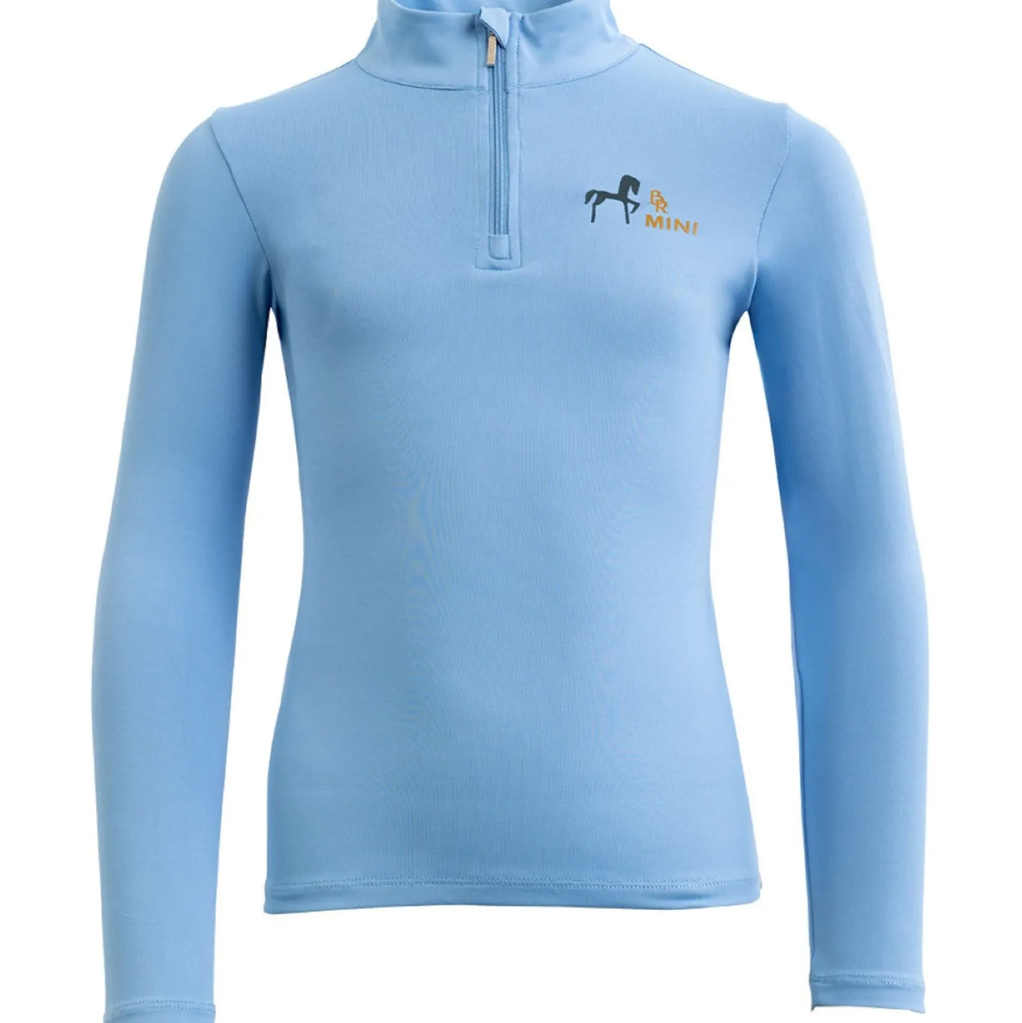 BR Shirt Zip-up Mini Horse Little Blue
